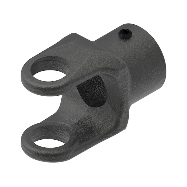 Round Bore Implement Yoke (w/ Keyway & Set Screw) 3" x1" x4"